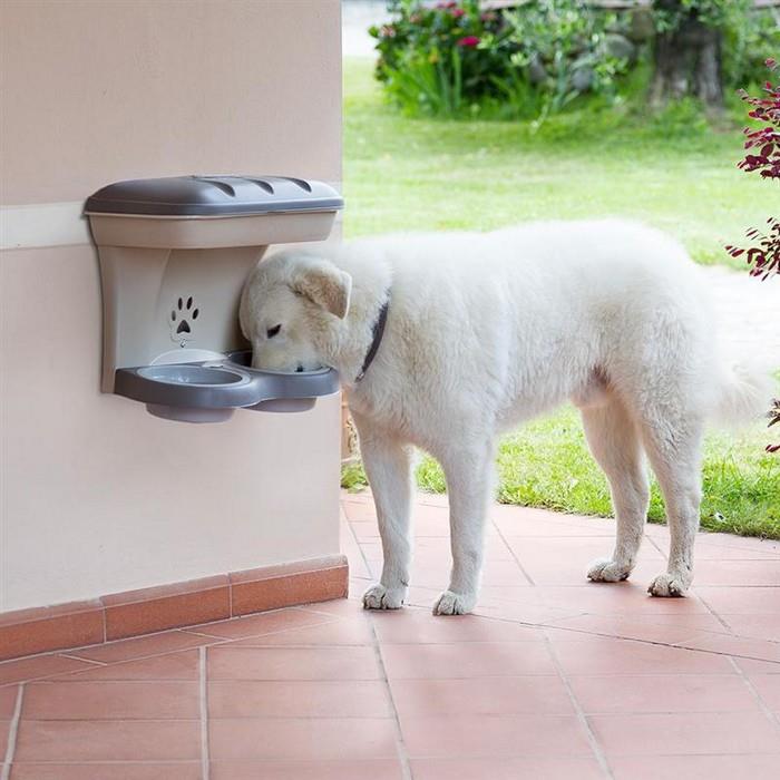 Food stand per animali verde