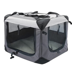 Gabbia water-resistant ripiegabile in tessuto per trasporto cani