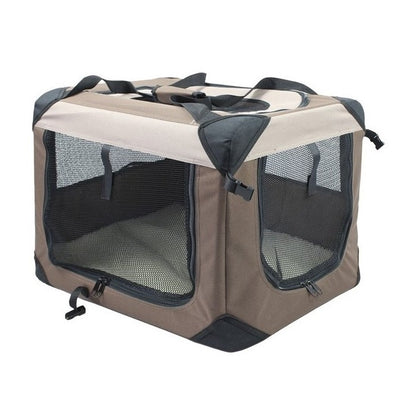 Gabbia water-resistant ripiegabile in tessuto per trasporto cani