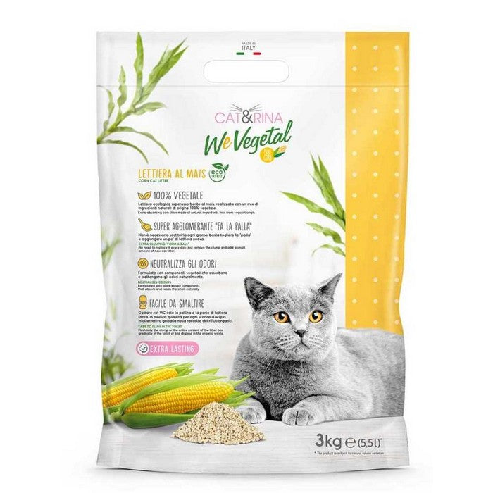 Cat&Rina Lettiera ecologica al mais 5,5 lt - WeVegetal