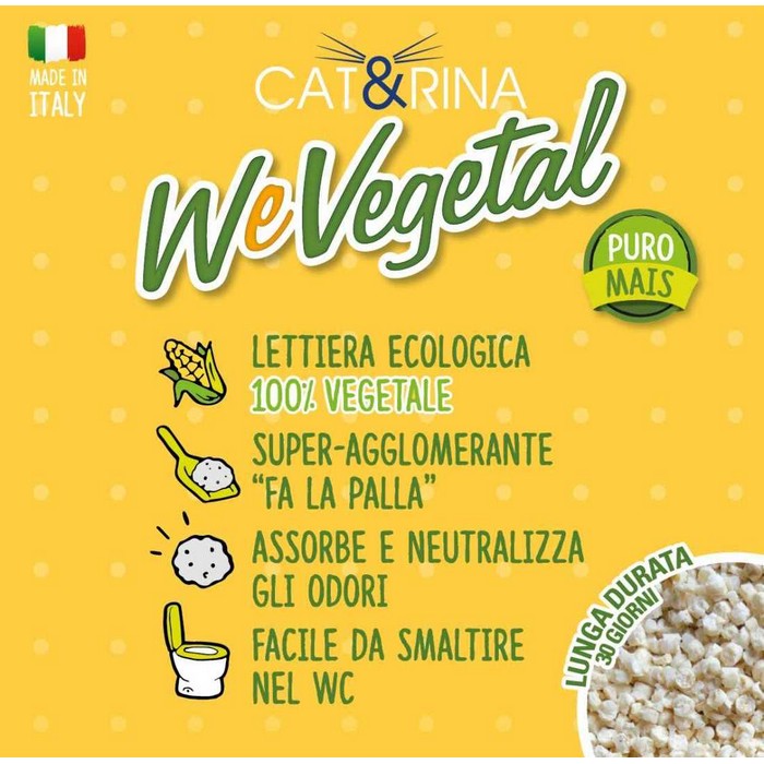 Cat&Rina Lettiera ecologica al mais 5,5 lt - WeVegetal