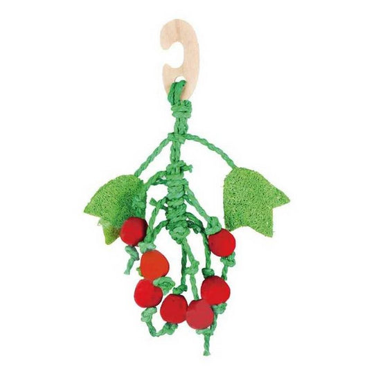 Gioco per roditori ciliegie in legno, carta e luffa - RECORD - 64406338830714