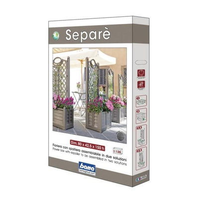 Fioriera da giardino con spalliera - Arredo