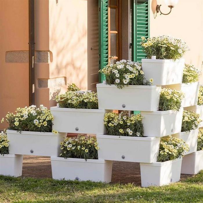 Kit 5 fioriere componibili - Brick - BAMA - 34274337718488