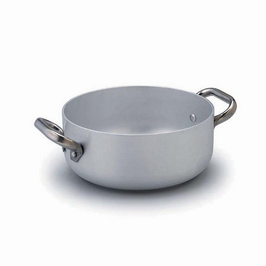 Pentola Agnelli FAMA10SEL24 Select - Alluminio Antiaderente 24cm, 2 Manici Acciaio, Per Tutti I Piani - Foto 2