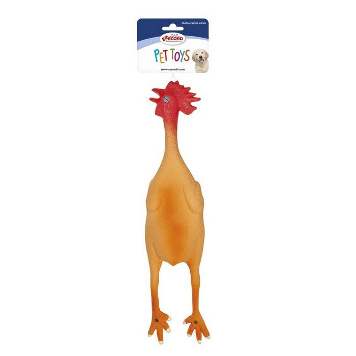 Gioco per cane in lattice 25 cm - Gallina - RECORD - 64406071673210