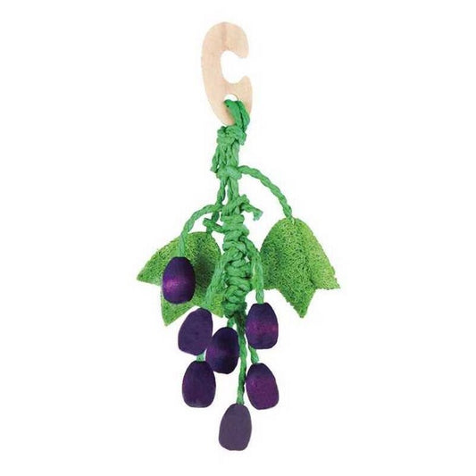 Gioco per roditori uva in legno, carta e luffa - RECORD - 
