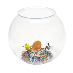 Boccia in plastica con fondo decorato 22 cm