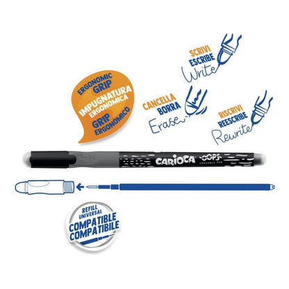 Carioca penna cancellabile Oops - nero
