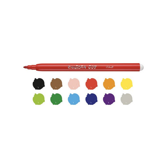 Carioca confezione da 12 pennarelli Joy - INGRO CART - 34277937610968