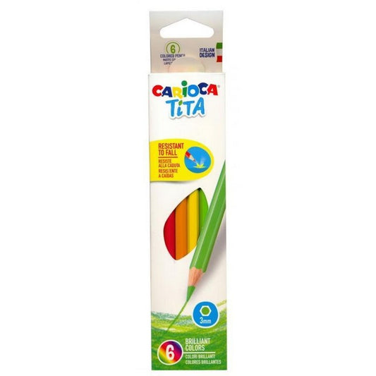 Carioca confezione 6 pastelli Tita - INGRO CART - 34277945639128