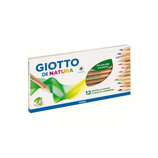 Giotto confezione da 12 pastelli Natura - INGRO CART - 34277949341912