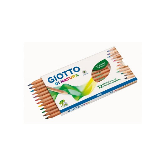 Giotto confezione da 12 pastelli Natura - INGRO CART - 34277949341912