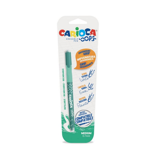 Carioca penna cancellabile Oops - verde - INGRO CART - 34277956944088