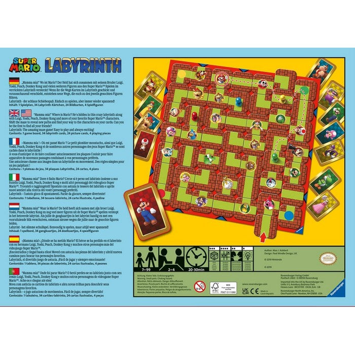 Labirinto Super Mario gioco da tavolo