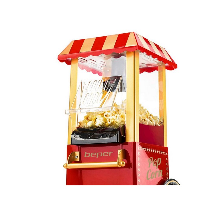 Macchina per popcorn a carrello 1200 watt - BEPER - 34278065275096