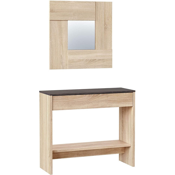 Console per ingresso con specchio rovere - Oxys - FORES - 34270049468632