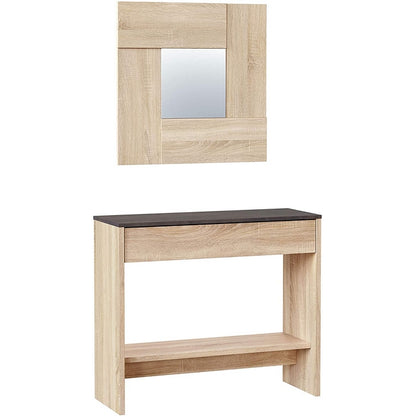 Console per ingresso con specchio rovere - Oxys