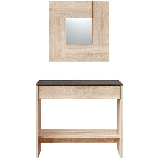 Console per ingresso con specchio rovere - Oxys - FORES - 34266346062040