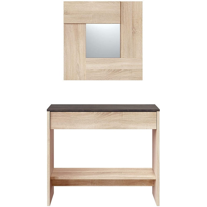 Console per ingresso con specchio rovere - Oxys - FORES - 34270049566936