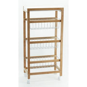 Carrello da cucina toronto 3 cesti Natural