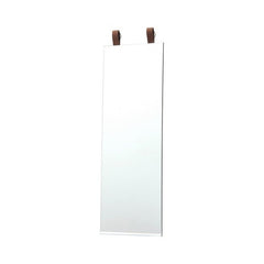 Specchio Cuir con gancio in cuoio