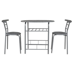 Set tavolo con 2 sedie salvaspazio in metallo e MDF - Manchester