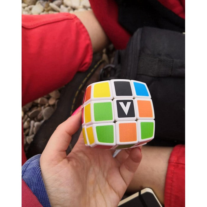 V-Cube 3x3 White Pillow
