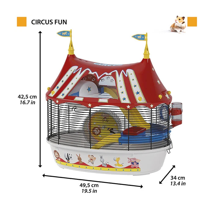 Gabbia per criceti e piccoli roditori - Circus Fun