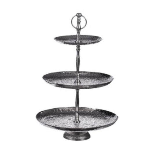Alzata rotonda in metallo argentato - AD TREND - 35562375020760