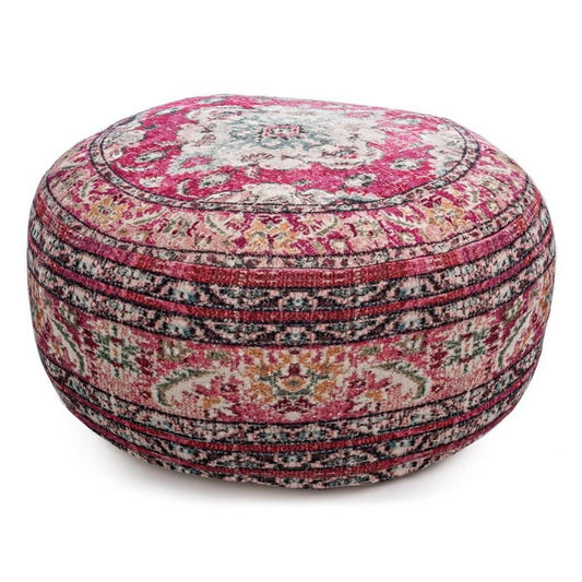 Pouf tondo etnico in tessuto - Tamil - BIZZOTTO - 34261850357976