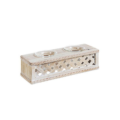 Porta candela shabby - Intrex