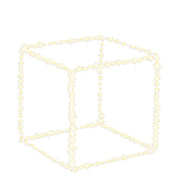 Cubo luminoso con 410 micro-led bianco caldo 45x45 cm - Classic