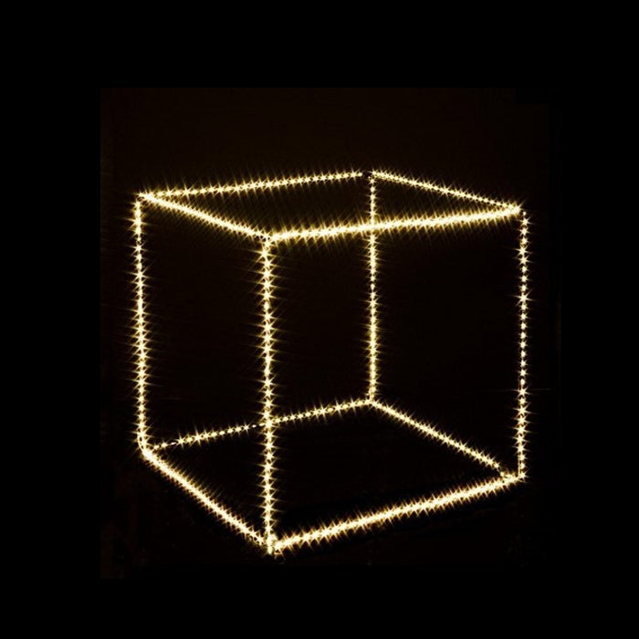 Cubo luminoso con 410 micro-led bianco caldo 45x45 cm - Classic
