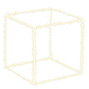 Cubo luminoso con 510 micro-led bianco caldo 55x55 cm - Classic