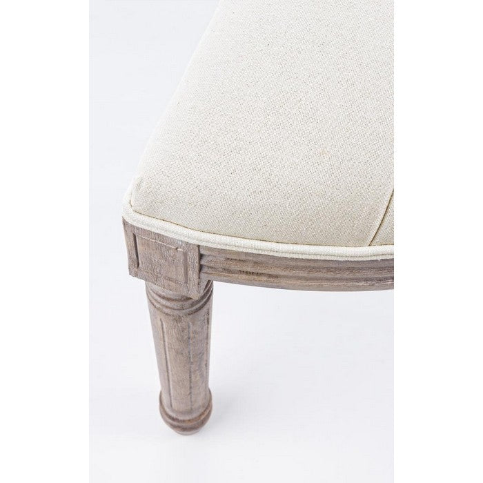 Panca in legno di betulla con seduta in tessuto - Tilde - BIZZOTTO - 34280107639000