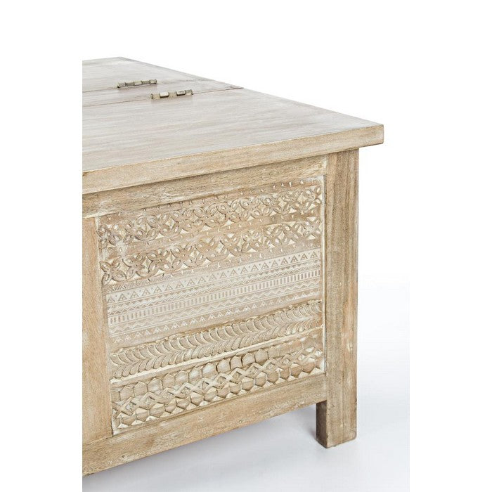 Tavolino con contenitore in legno shabby - Mayra - BIZZOTTO - 34267071906008