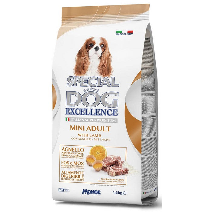 Special Dog Excellence Mini Adult con Agnello 1,5kg - MONGE - 34317538820312