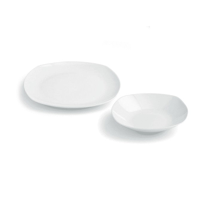Servizio 12 piatti quadrati in porcellana bianca - Splendor - TOGNANA PORCELLANE - 34277254594776