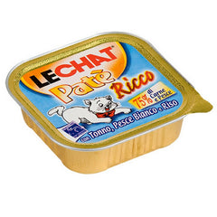 LeChat Adult Paté Ricco con Tonno, Pesce Bianco e Riso 100g