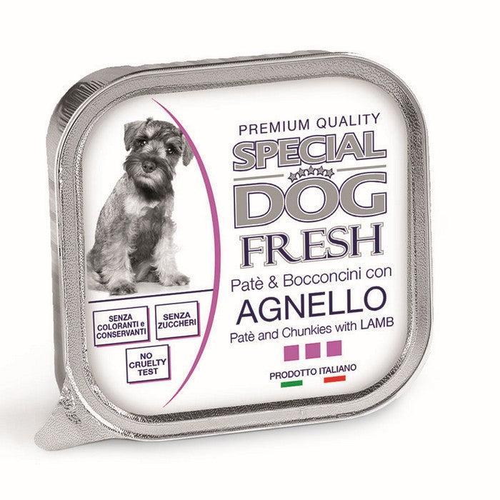 Special Dog Fresh Paté e Bocconcini con Agnello 150g - MONGE - 34316993167576