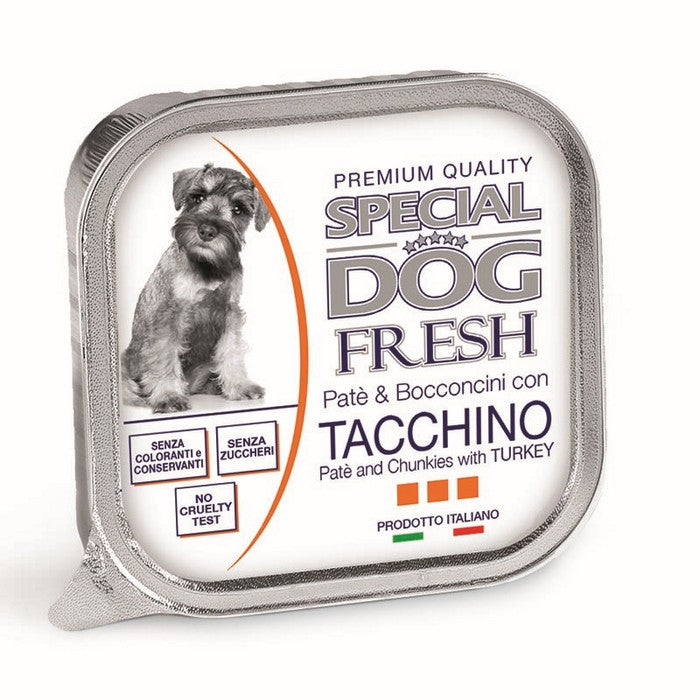 Special Dog Fresh Paté e Bocconcini con Tacchino 150g - MONGE - 34316874973400