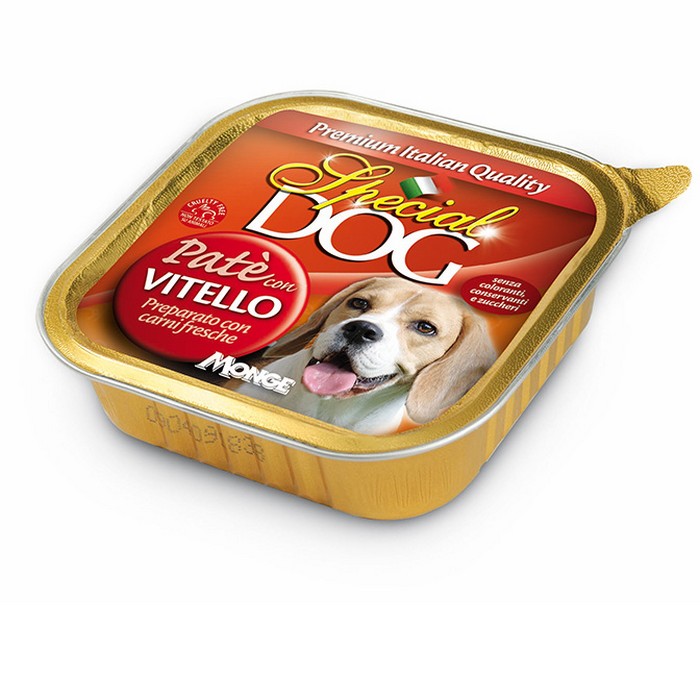 Special Dog All Breeds Adult Paté con Vitello 150g - MONGE - 63048069808506