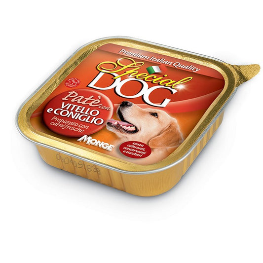 Special Dog All Breeds Adult Paté con Vitello e Coniglio 300g - MONGE - 34317680476376