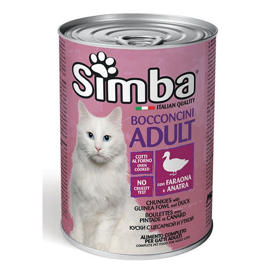 Simba Gatto Bocconcini con Faraona e Anatra 415g - SIMBA - 34417431052504