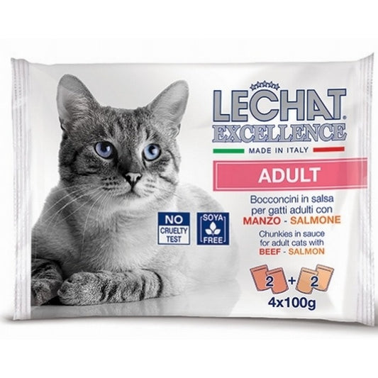 LeChat Excellence Multipack buste Adult4x100g - MONGE - 34289802379480