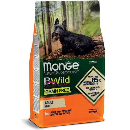 Monge BWild Grain Free Mini Adult Anatra con patate