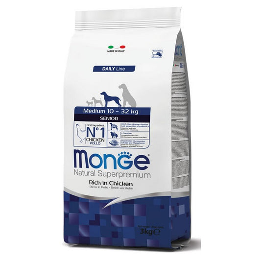 Monge Natural Superpremium Medium Senior Ricco in Pollo - MONGE - 63048087601530