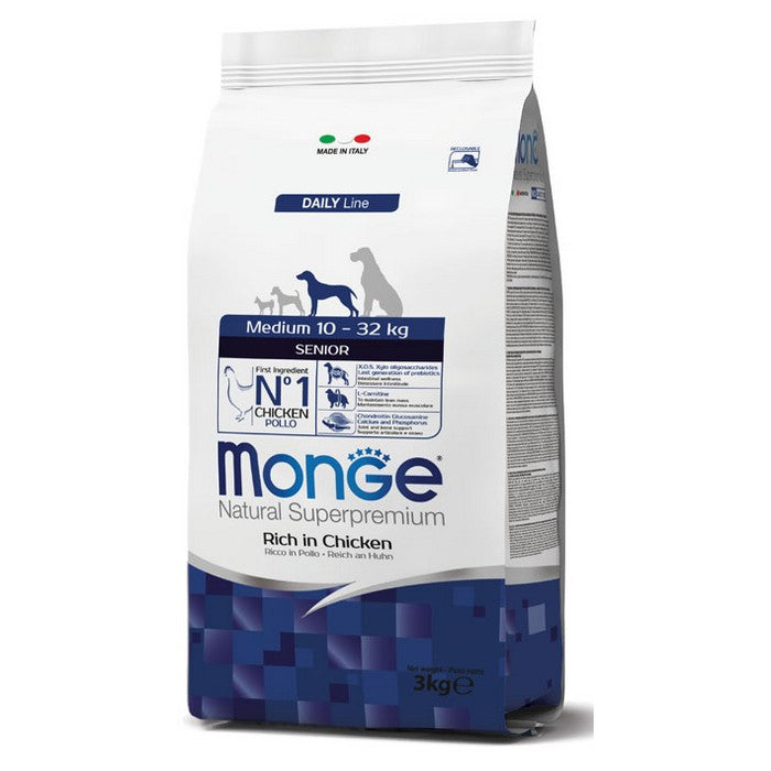 Monge Natural Superpremium Medium Senior Ricco in Pollo
