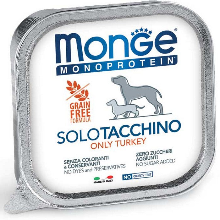Monge Monoprotein Paté Solo Tacchino 150g - MONGE - 34317085409496